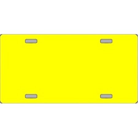 POWER HOUSE Yellow Solid Flat Automotive License Plates Blanks for Customizing PO125669